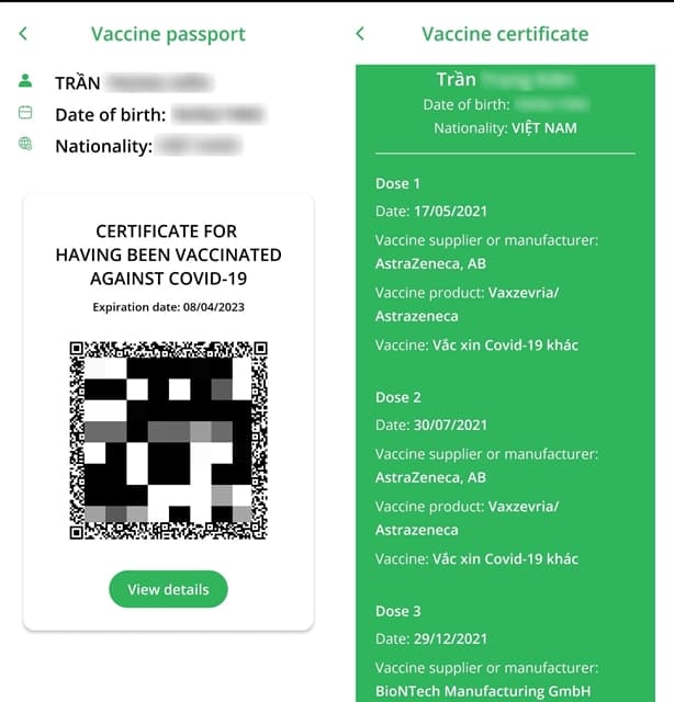 Nearly one million Vietnamese own vaccine passport