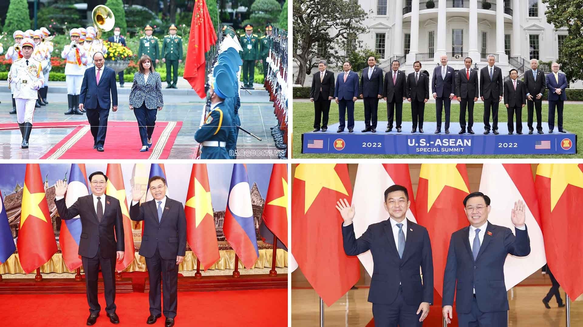 Review on external affairs from May16-22: NA Chairman's visit to Laos, Greek President's visit to Viet Nam, deepening ties with Singapore