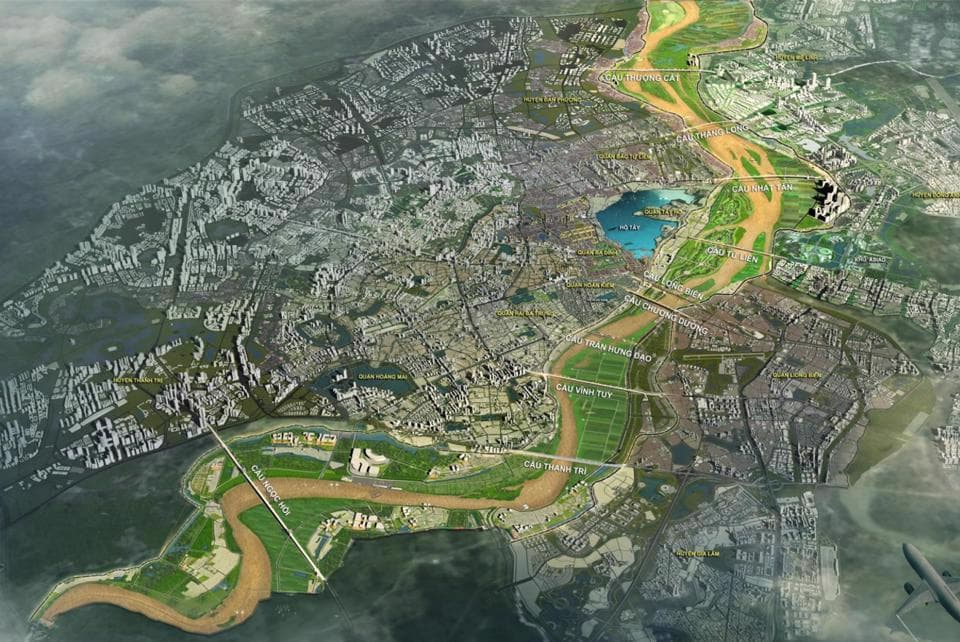 Hanoi completes its urban planning, looks to build up a modern green city