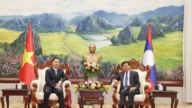Vietnam’s Senior Officials Visit Laos to Attend Celebrations of Diplomatic Ties Anniversary