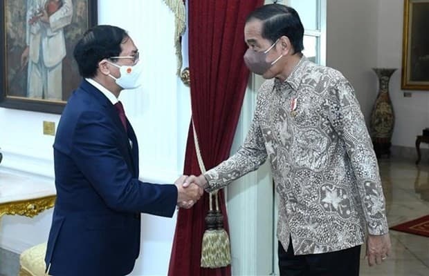 Vietnamese Foreign Minister meets with Indonesian President Joko Widodo