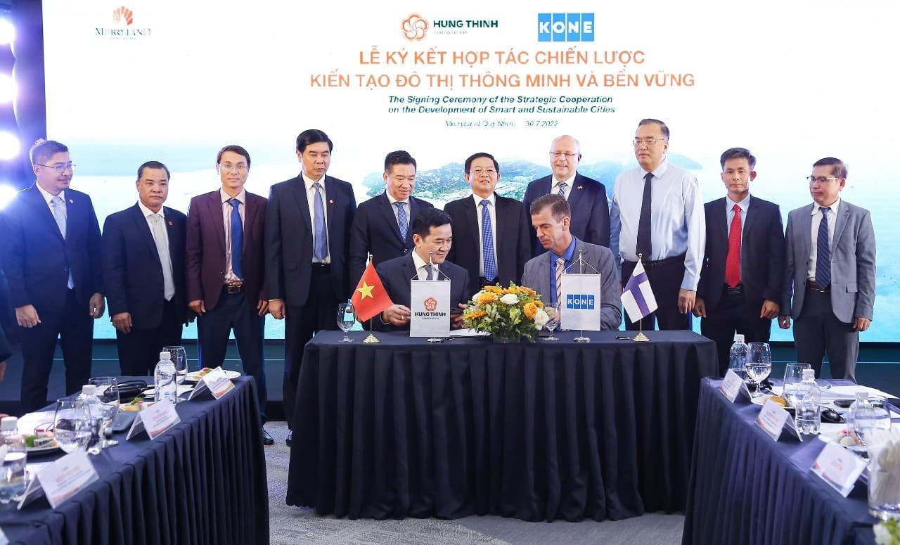 KONE Vietnam and Hung Thinh Corporation enhance smart and sustainable cities