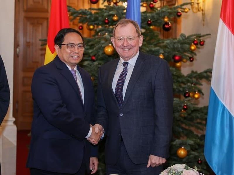 Prime Minister Pham Minh Chinh meets President of Chamber of Deputies of Luxembour