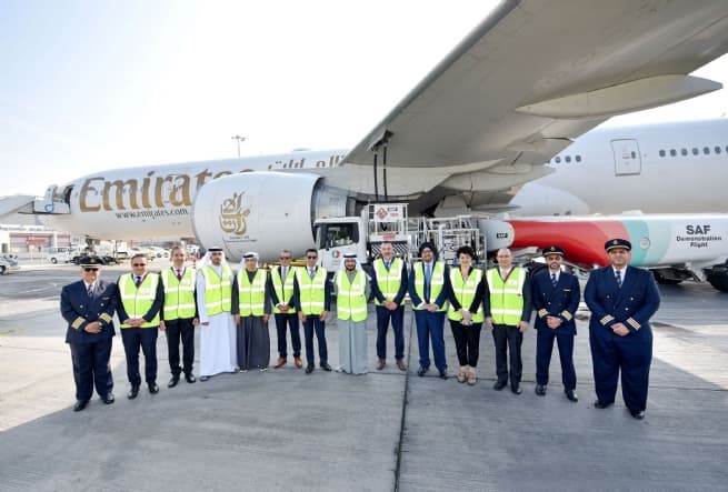 Emirates Operates Milestone Demonstration Flight Powered with 100% Sustainable Aviation Fuel
