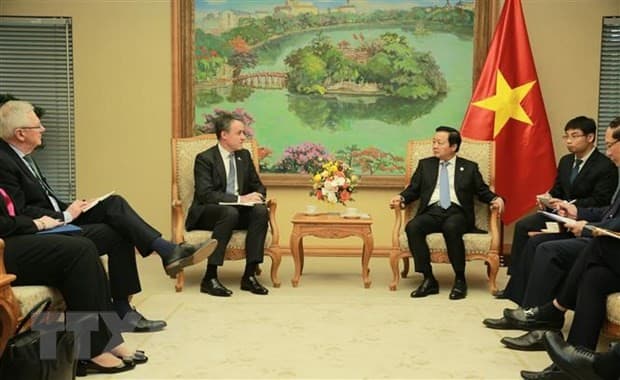 Deputy PM Tran Hong Ha receives GEAPP CEO, calling for support in energy transition