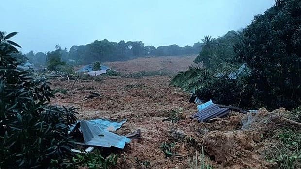 At least 10 killed in landslide in western Indonesia