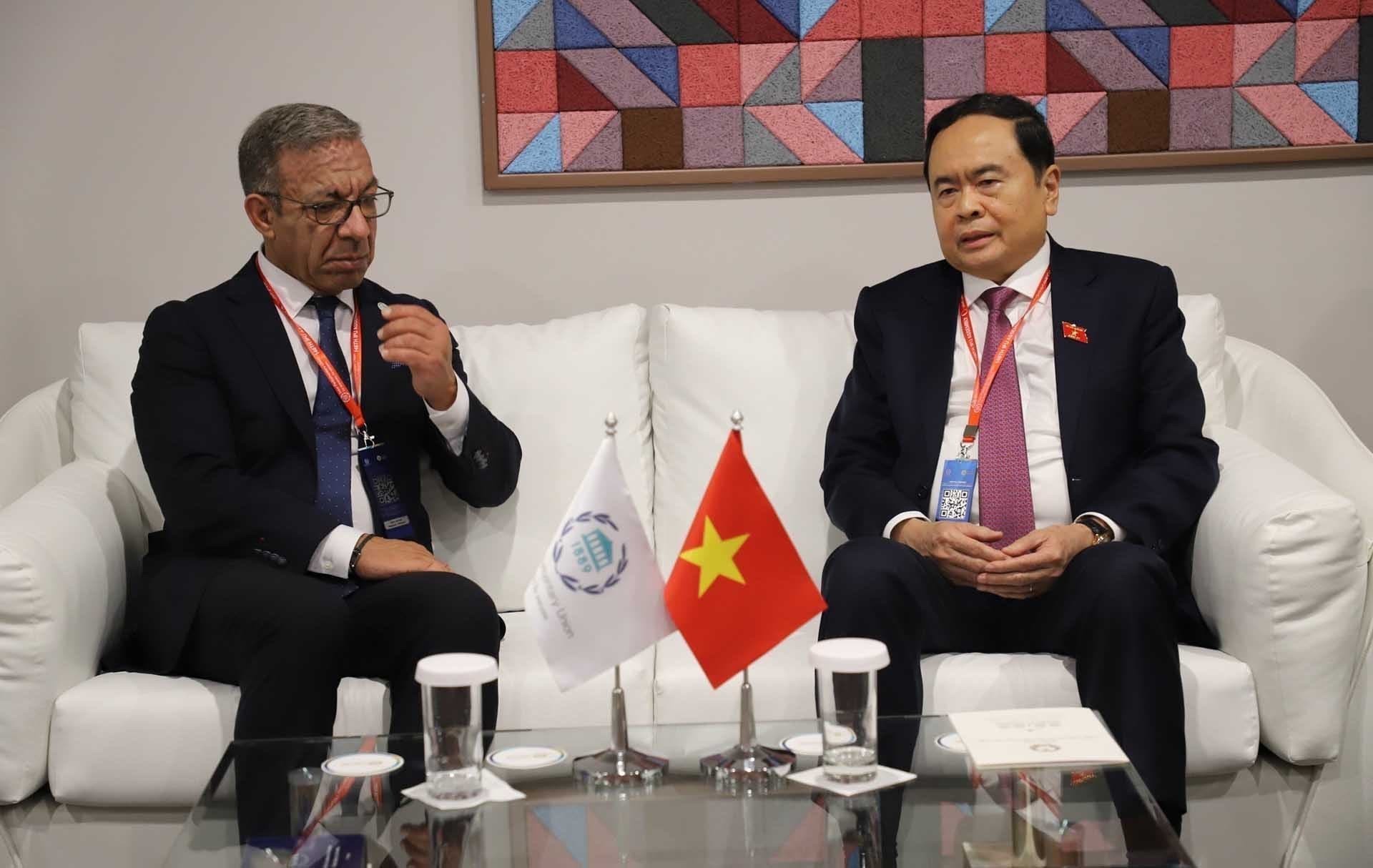 NA Vice Chairman had meetings with IPU President, Lao counterpart in Bahrain