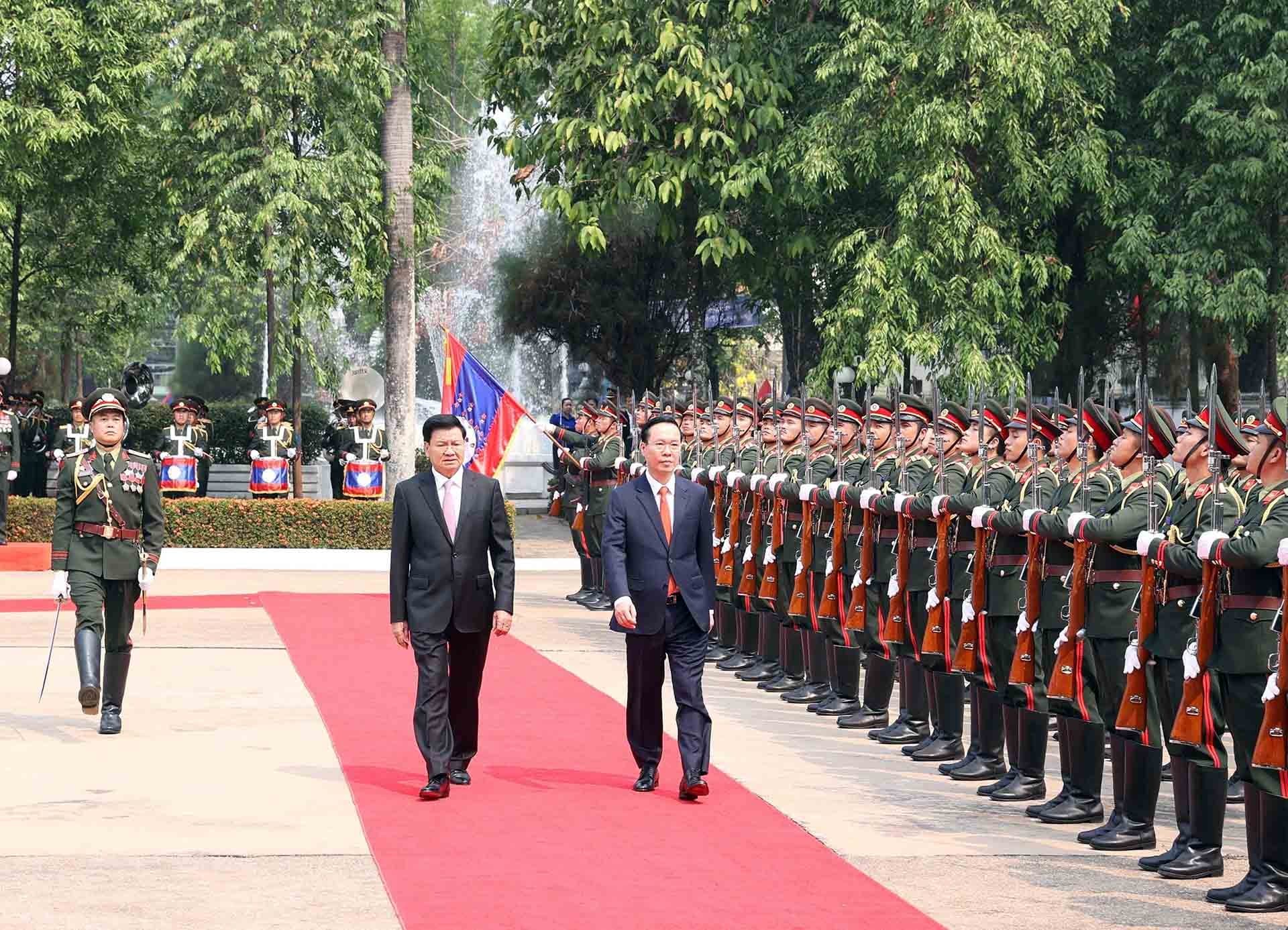 Lao media highlighed results of President Vo Van Thuong's official visit