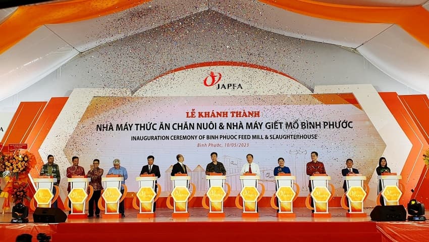 Japfa Vietnam inaugurates animal feed mill and slaughterhouse