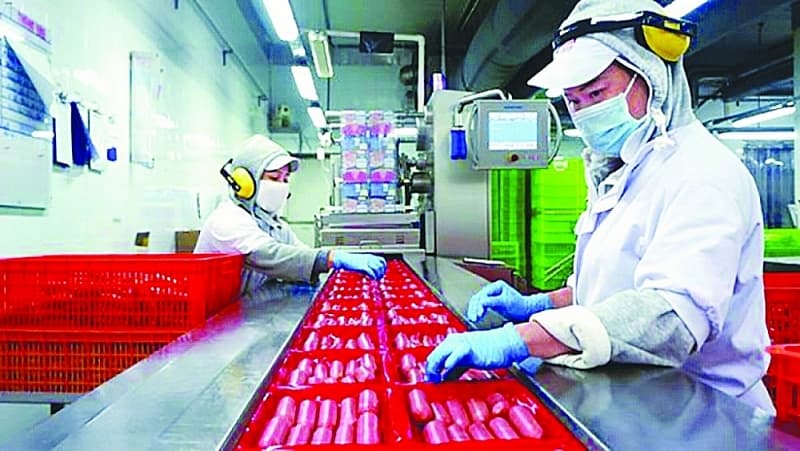 Exports of processed industrial products continued to decline sharply