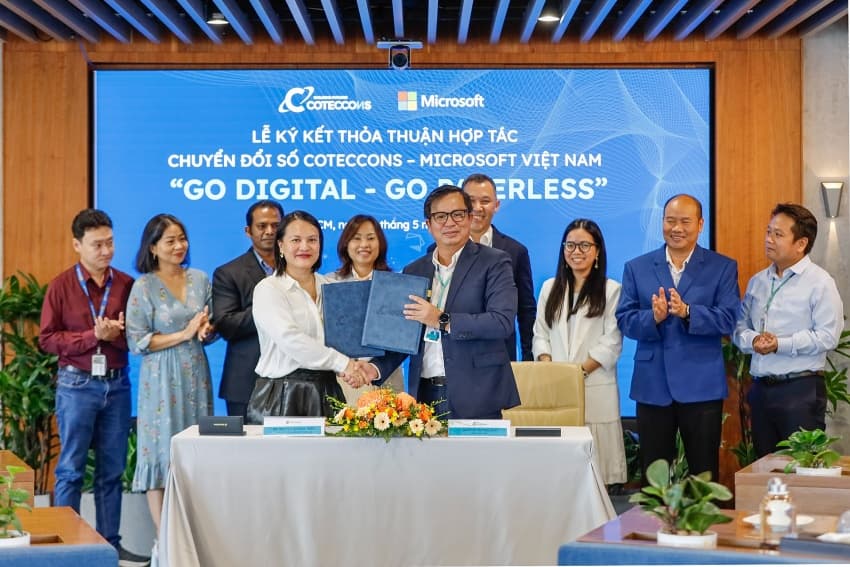 Coteccons signs MoU with Microsoft Vietnam