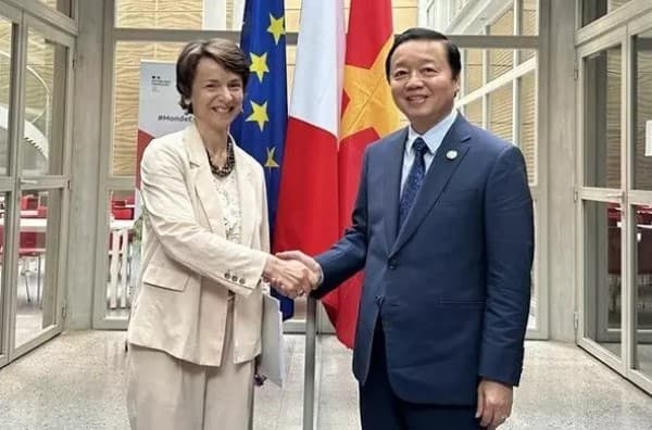 Deputy PM Tran Hong Ha meets leader of French Development Agency