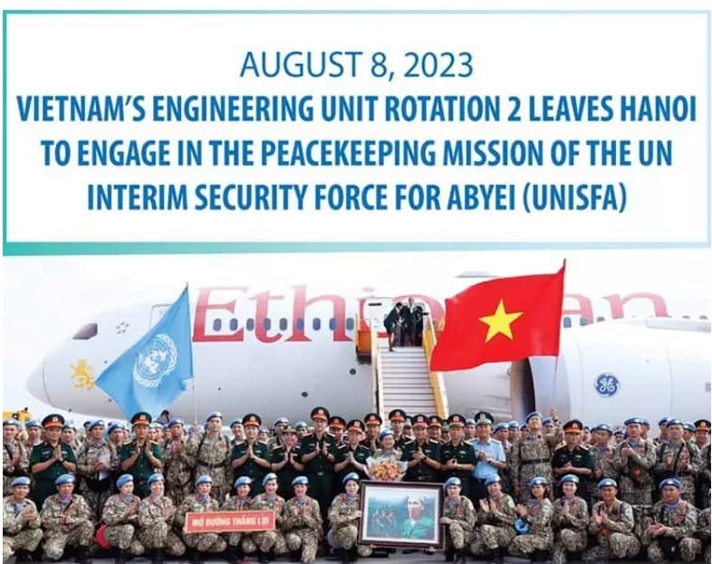 Vietnam again joins global peacekeeping efforts