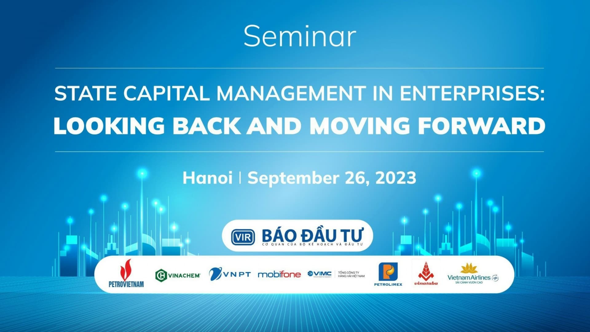 VIR and CMSC to co-host forum on state capital management