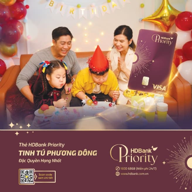 HDBank Priority Credit Card: Many Exclusive Benefits and Rewards
