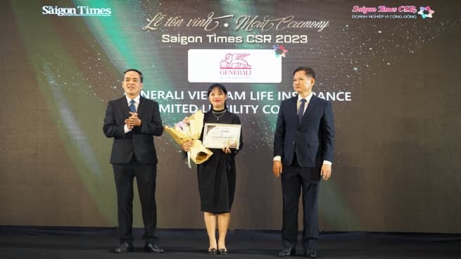 Generali Vietnam Received the Saigon Times CSR 2023 Certification for Community Initiatives to Support Children