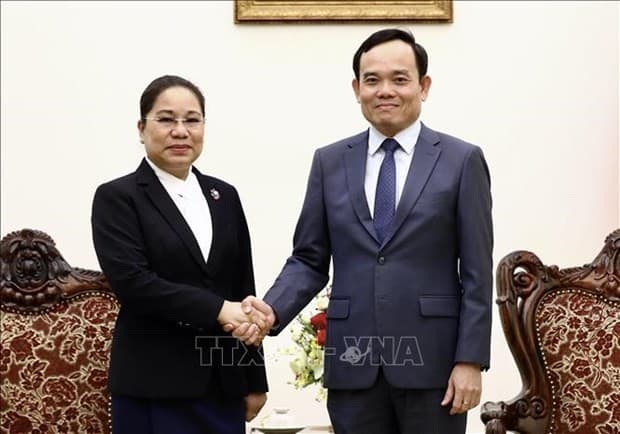 Deputy PM Tran Luu Quang hosts Lao Minister of Information, Culture, Tourism