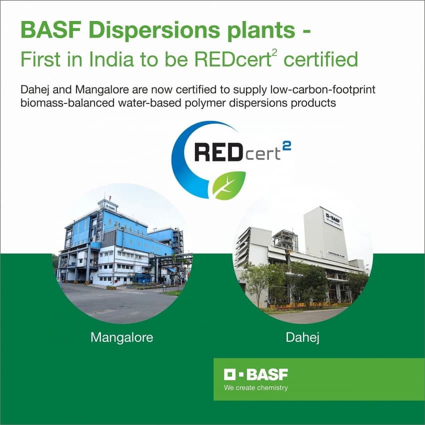 BASF India plants receive certification