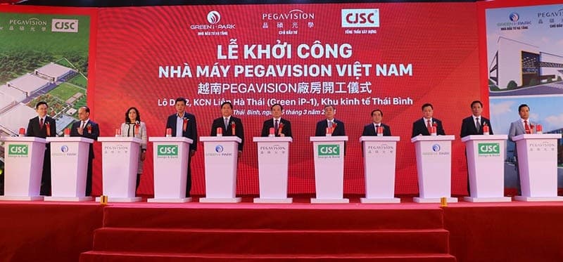 Taiwan's Pegavision Corporation breaks ground on a $200 million medical equipment factory