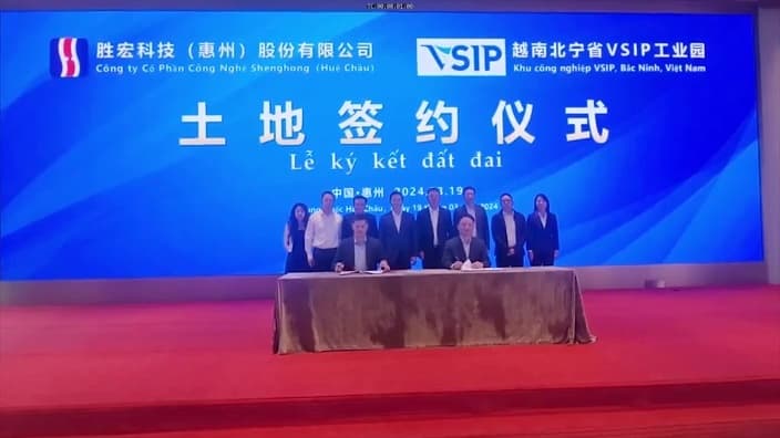 Victory Giant Technology to invest $800 million in Bac Ninh