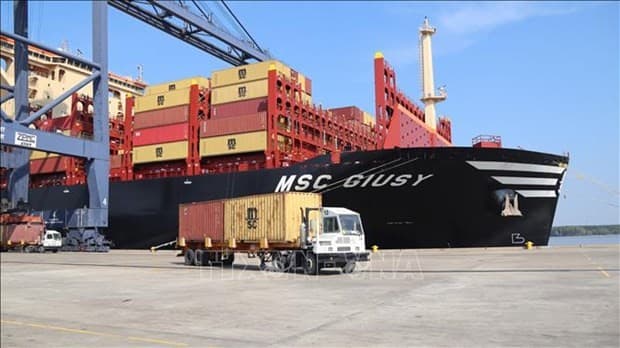 Over 170,000 DWT container ship docks at Ba Ria – Vung Tau's deep-water port