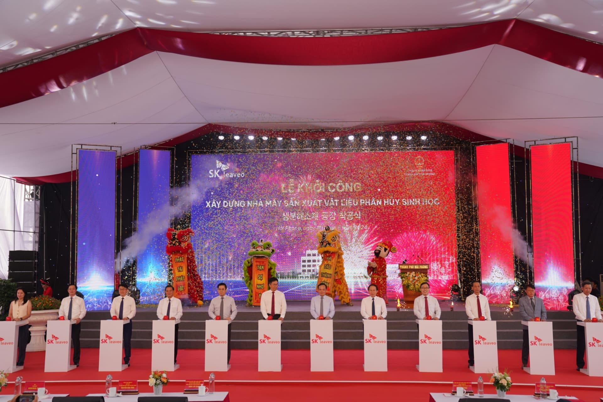 SK Group breaks ground on $500 million biodegradable materials plant