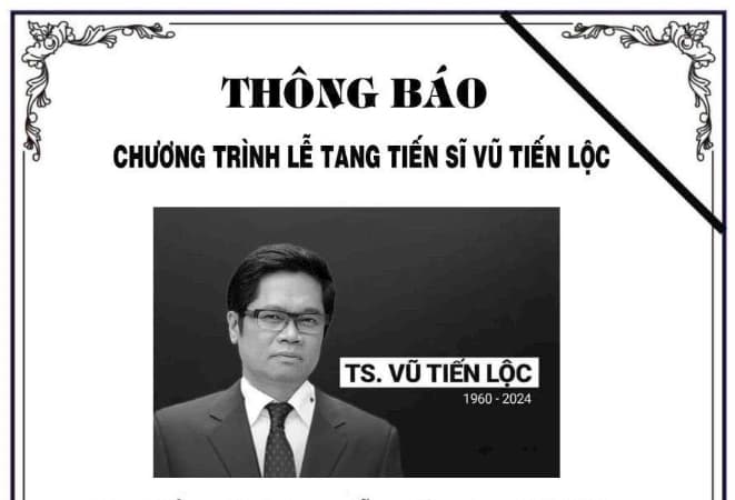 Announcement about the Funeral of Mr. Vu Tien Loc, former President of VCCI