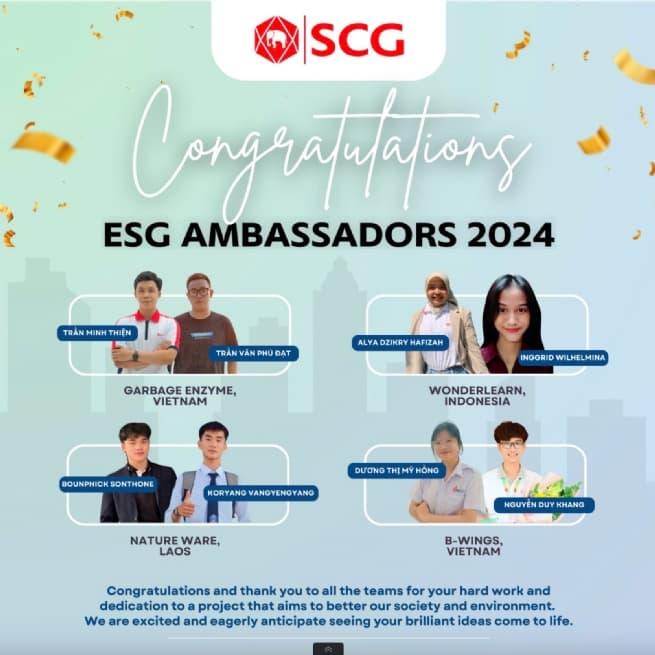 Empowering Vietnamese Youth: SCG's ESG Ambassadors Leading Regional Change