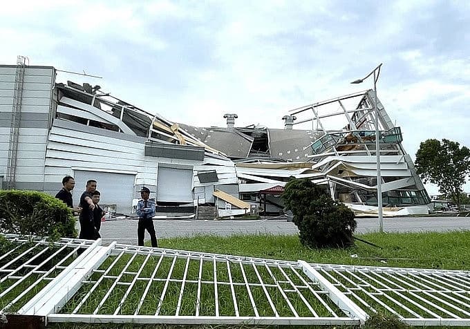 LG Electronics Haiphong site damaged by Typhoon Yagi