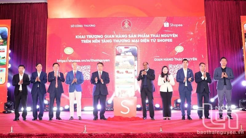Thai Nguyen's provincial-level e-commerce booth makes debut