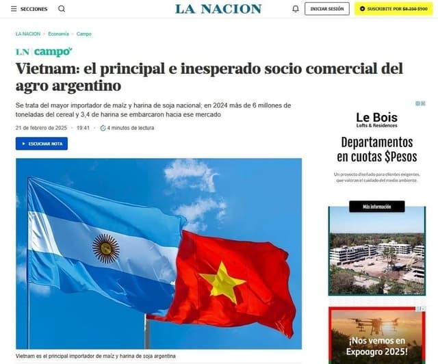 Viet Nam Emerges as Major Agricultural Trade Partner of Argentina