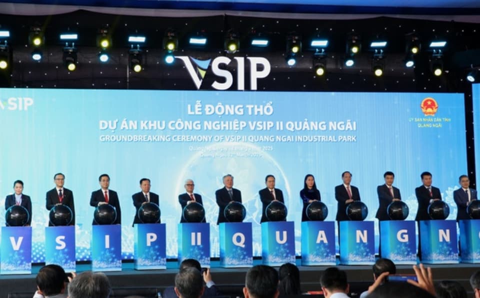Construction begins on second VSIP Quang Ngai
