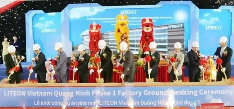 Lite-On breaks ground on 690 mln USD electronics plant in Quang Ninh province
