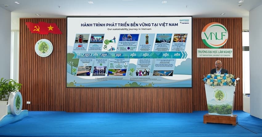 VNFOREST and Suntory PepsiCo launch forest and water awareness drives