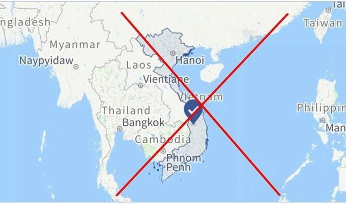 Facebook ads creator omits East Sea islands in Vietnam’s map